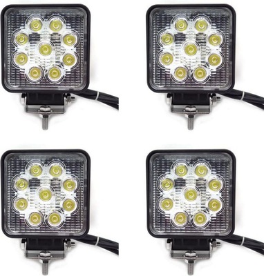 ФАРА РОБОЧА ПРОТИТУМАНКА 9 LED (СВІТЛОДІОД) 27W 12-24V 1620LM 83X83MM СЕРТИФІКАЦІЯ 4 ШТУКИ