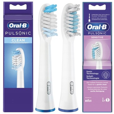 KOŃCÓWKI ORAL-B BRAUN PULSONIC CLEAN SENSITIVE