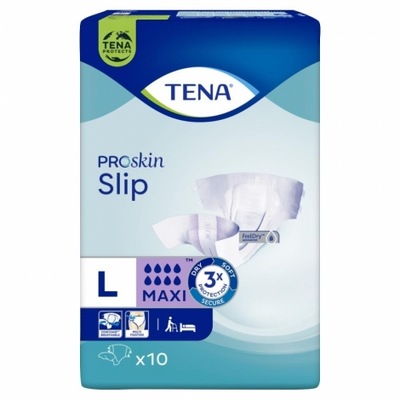 Tena Slip ProSkin Maxi pieluchomajtki rozmiar L 10 sztuk