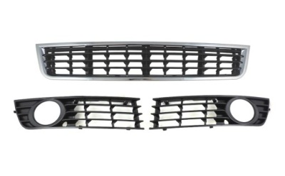 Audi a4 b6 00-04 решітка радіатора l+p+ś решітка w бампер kpl фото №1