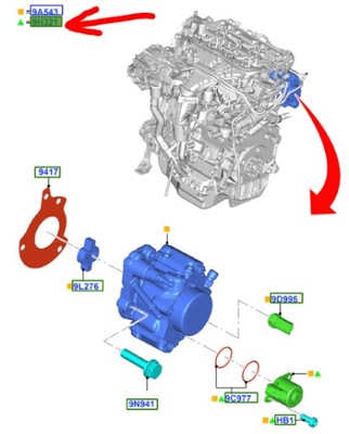 Клапан регулювання тиску пального 2.0 tdci ford фото №1