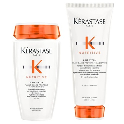 Kerastase Nutritive szampon odżywka włosy cienkie