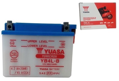 Akumulator Motocyklowy YB4L-B 12V 4Ah 45A Yuasa