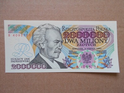 2000000 ZŁOTYCH 1992 (UNC)