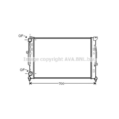 РАДИАТОР, СИСТЕМА ОХЛАЖДЕНИЯ ДВИГАТЕЛЯ AVA QUALITY COOLING AI2189