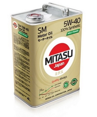 Olej silnikowy Mitasu Moly-Trimer 4 l 5W-40