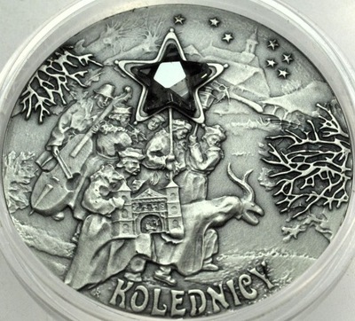 20 zł złotych 2001 Kolędnicy SREBRO