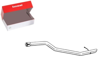 Труба вихлопна задня skoda octavia ii 1.6d 06.09-04.13 bosal фото №1