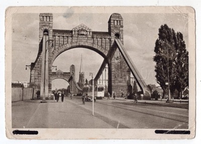 Wrocław - Most Grunwaldzki - Tramwaj - ok1940