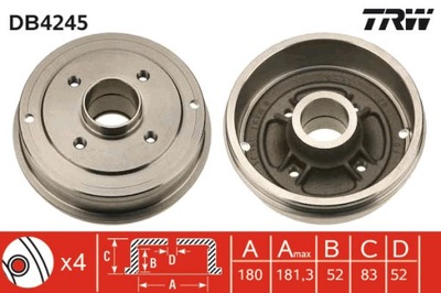 BEBEN DE FRENADO DB4245  