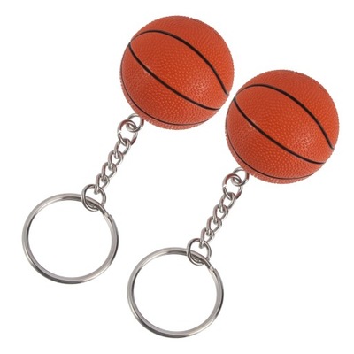 2 PCS HANDBAG BASKETBALL KEYCHAIN LOVERS BASEBALL SPORTS FAN MATERIAL  