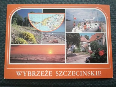 WYBRZEŻE SZCZECIŃSKIE widoki mapka zachód słońca