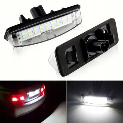 ILUMINACIÓN TABLAS REJESTRACYJNEJ DIODO LUMINOSO LED TOYOTA CAMRY 40 V40 XV40  