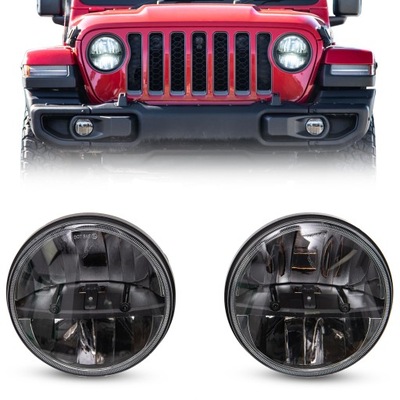 JEEP WRANGLER JL 18+ FAROS PARTE DELANTERA DIODO LUMINOSO LED 30W BLACK  