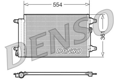 RADUADOR DE ACONDICIONADOR VW SHARAN 00- FORD GALAX DENSO  