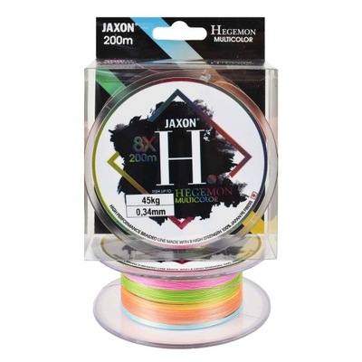 Plecionka Jaxon Hegemon 8X multicolor 0.34mm 200m