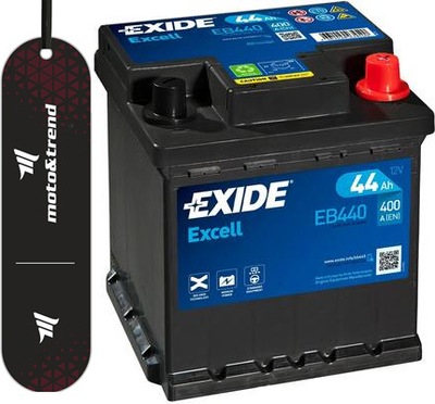 АКУМУЛЯТОР EXIDE EXCELL P+ 44AH/400A EB440