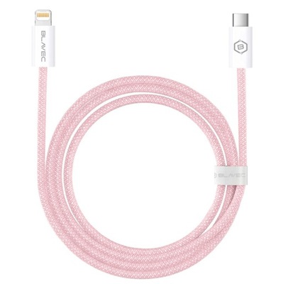 Blavec Kabel Candy oplot - Typ C na Lightning - PD 20W 2,4A 2 metry (CCA-CL