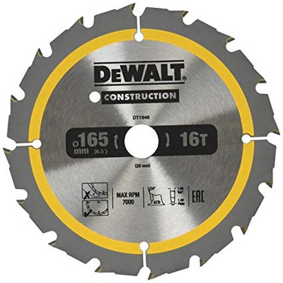 DEWALT PIŁA TARCZOWA 165x20mmx16z