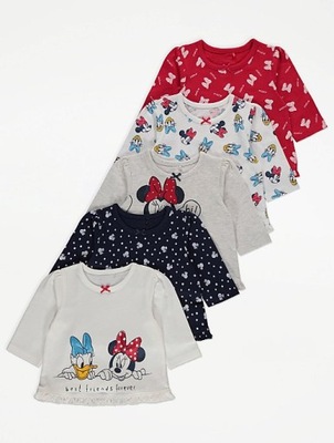 disney_62-68_5 PACK_BAWEŁNIANE BLUZKI_minnie