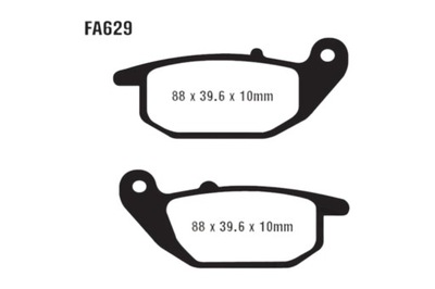 ZAPATAS DE FRENADO EBC FA 629 TT (2 SZT.)  