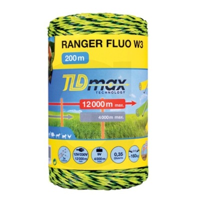 HORIZONT CABLE PLECIONY RANGER FLUO W3 400M 0,25MM  