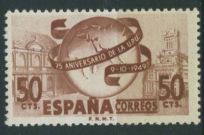 Hiszpania 50 cts. - 1949 r UPU