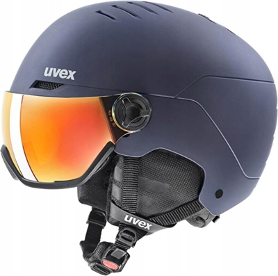 Kask narciarski Uvex Wanted Visor Navy Mat M 54-58cm