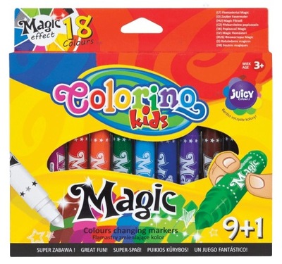 Flamastry magiczne 10 kolorów Colorino