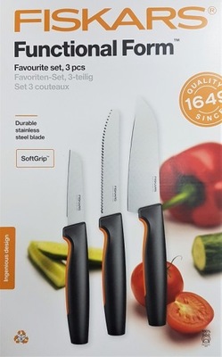 FISKARS Zestaw 3 noży 1057556 FAVOURITE do warzyw