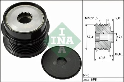 INA 535018910 EMBRAGUE ALT.  