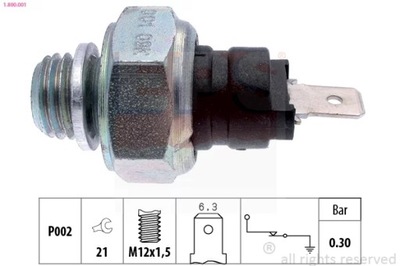 1-800-001 SENSOR CISN. ACEITES FIAT M12  