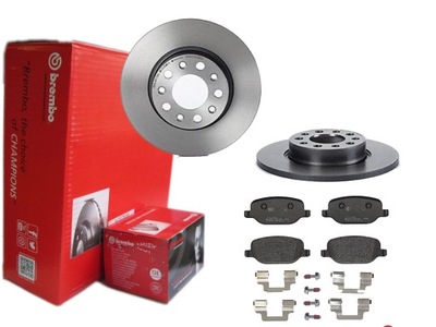 Гальмівні диски гальмівні колодки brembo задня alfa romeo 159 brera фото №1