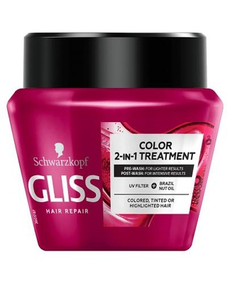 Gliss Ultimate Colour 2w1 Maska chroniąca kolor włosów farbowanych 300 ml