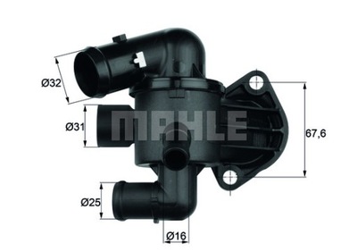 TERMOSTATY АВТОМОБИЛЬНЫЙ MAHLE TI 33 87