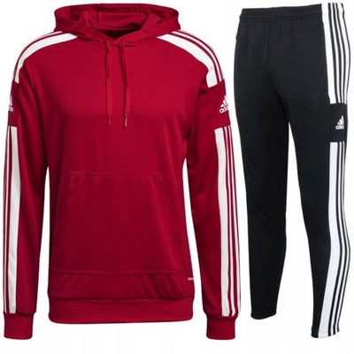 ADIDAS DRESY MĘSKIE SQUADRA BLUZA SPODNIE komplet - L