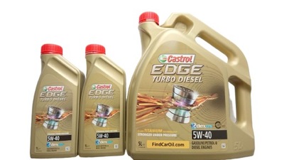 OLEJ CASTROL EDGE TURBO DIESEL 5W40 7L SYNTETYK