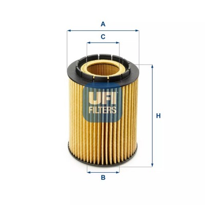 ФІЛЬТР МАСЛА UFI 25.010.00