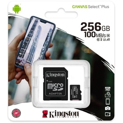 Karta pamięci Kingston Canvas Select Plus 256GB +