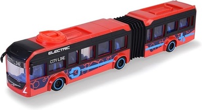 Autobus przegubowy czerwony Volvo 40cm