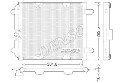 DENSO CONDENSADOR DE ACONDICIONADOR AUDI R8 R8 SPYDER 4.2 5.2 04.07-07.15  