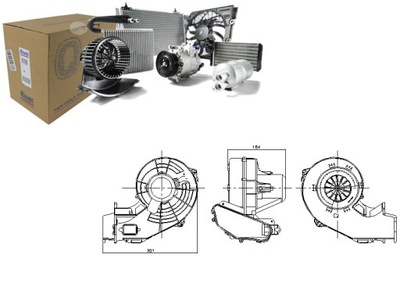 FAN AIR BLOWERS OPEL MERIVA A 1.3D-1.8 05.03-05.10 NISSENS  