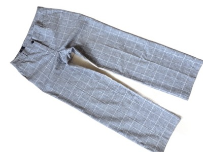 MADELEINE ELEGANCKIE SPODNIE W KRATKĘ R. 40