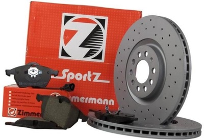 ZIMMERMANN TARCZE+KLOCKI PARTE DELANTERA AUDI TT 8N3 312MM  