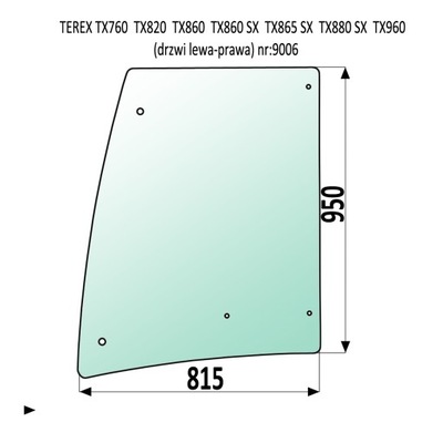 VENTANAS DE PUERTA LATERAL IZQUIERDA FERMEC 760 860 880 960  