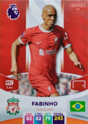 PREMIER LEAGUE 2024 LIVERPOOL 196 FABINHO