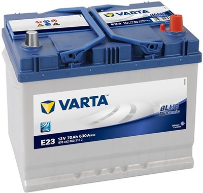 АКУМУЛЯТОР VARTA 70AH 630 E23 JAPAN VARTA MOŻLIWY DOWÓZ МОНТАЖ