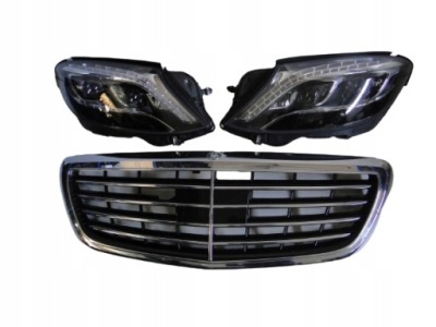 Mercedes s klasa w222 лампа full led ночь vision фото №1