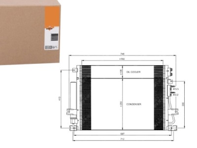 Nrf 35966 конденсатор, кондиционер фото №1
