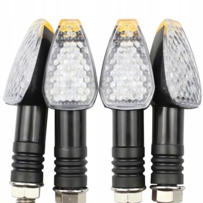 Kierunkowskazy LED 4szt 12V MOCNE JASNE SKUTER MOTOR